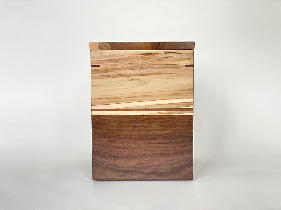 Miniature : Side view of companion cremation urn