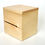 Thumbnail: 45 degrees angle side view of minimalist birch cremation urn