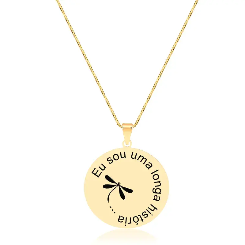 Colar frase "Eu sou uma longa história"