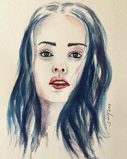 Watercolor Potrait Painting