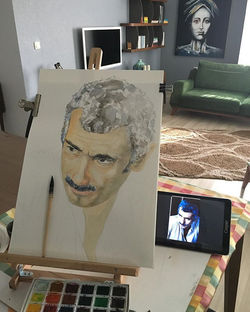 New project in progress 35x50 cm.