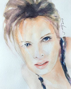 25x35 cm. Watercolor Portrait