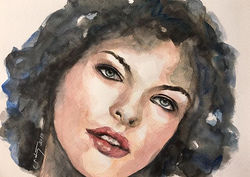 Watercolor Portrait Painting