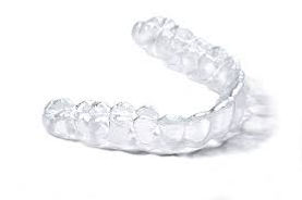 Close up of Invisalign aligners