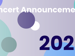 Concert Announcements 2025