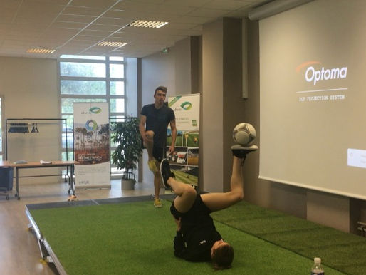 Prestations de fooball freestyle lors d'un séminaire pour la société IDverde