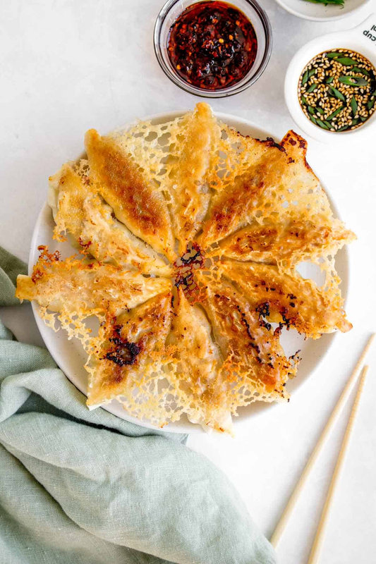 Gyoza with Skirt (or Wings)
