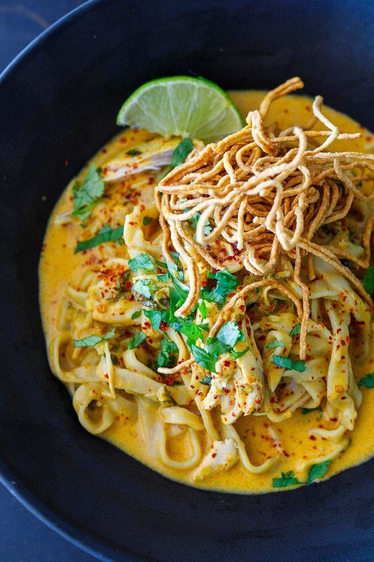 Khao Soi (Thai Coconut Noodle Soup)