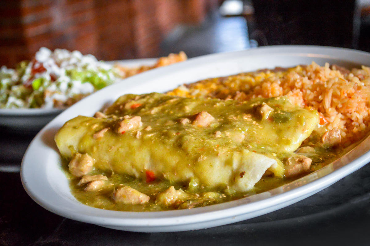 Green Chili Chicken Enchiladas