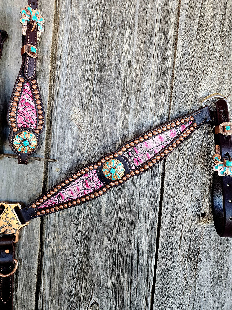 Thumbnail: Pink and Turquoise Tack Set