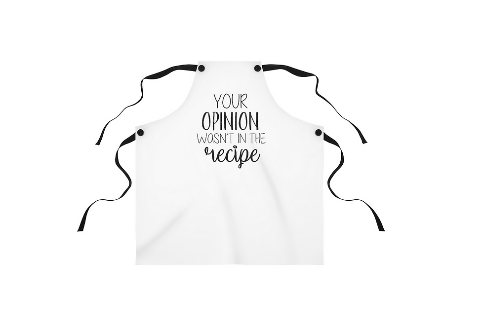 Thumbnail: Cooking Apron | Chef Gift Idea | Baking | Your Opinion Wasn't In The Recip