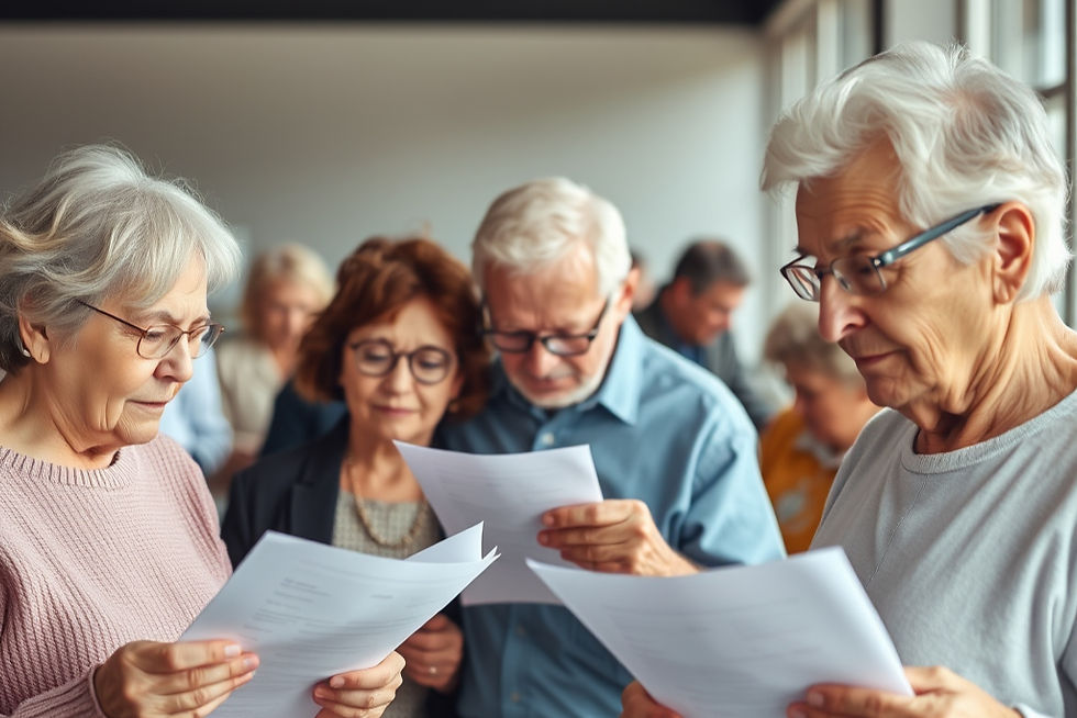 photo of elderly couples learning about elective share