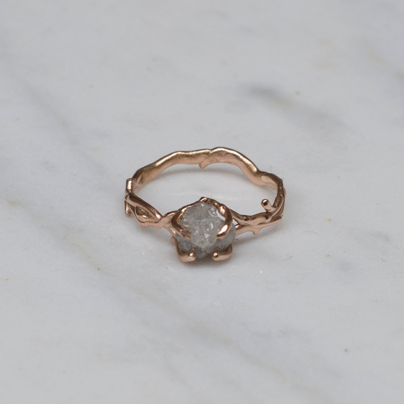 Raw Diamond Branch Ring Klaa
