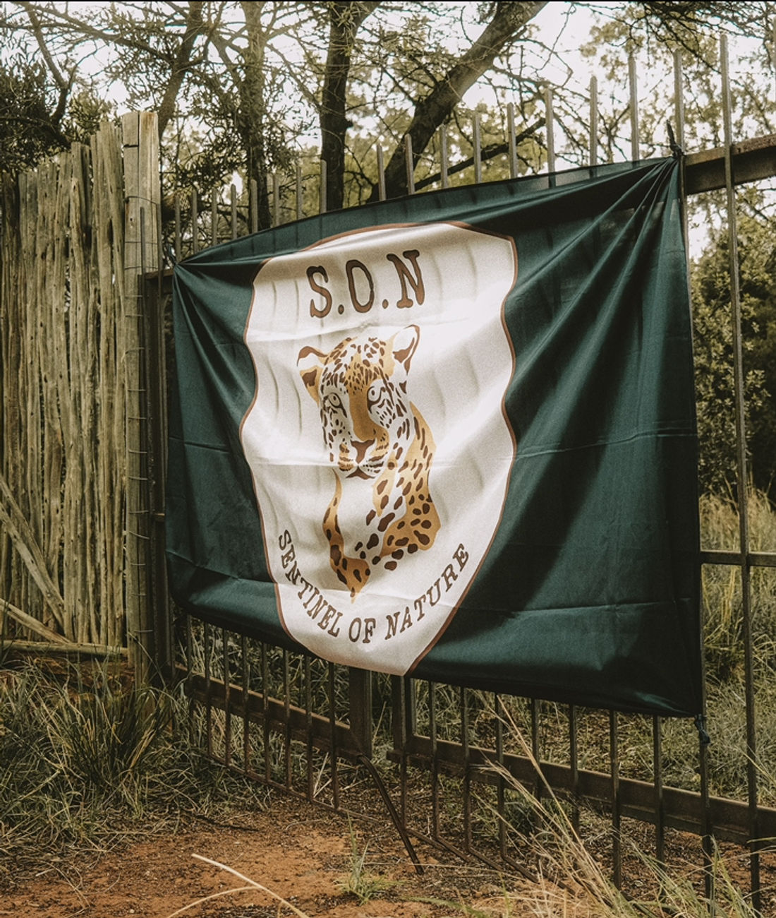 The entrance gate of a protected reserve