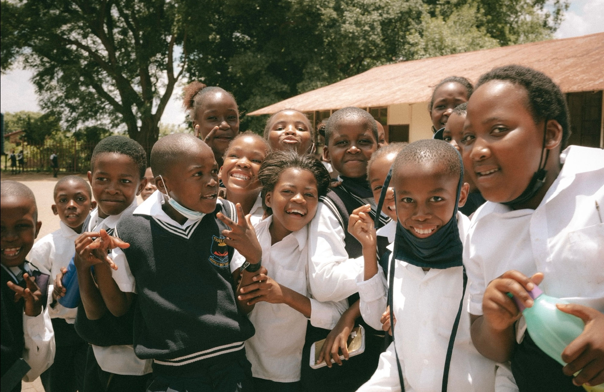 Schoolchildren taking part in a wildlife education programme