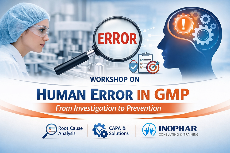 Human Error in GMP: From Investigation to Prevention