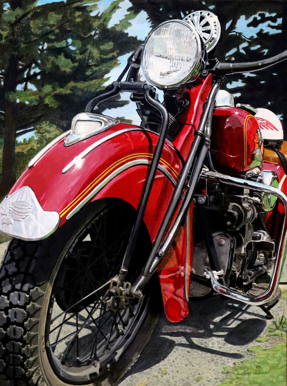 Red Indian Motorcycle