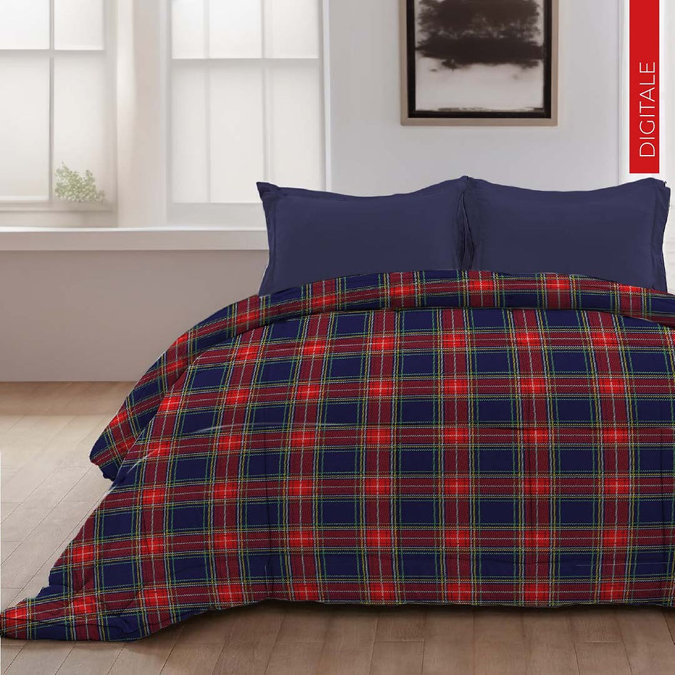 TARTAN • Trapunta Stampata