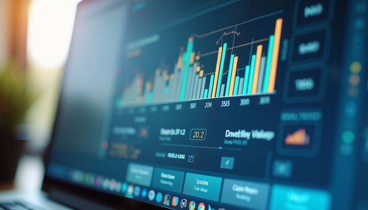 Close-up view of a computer screen showing insurance claims management software
