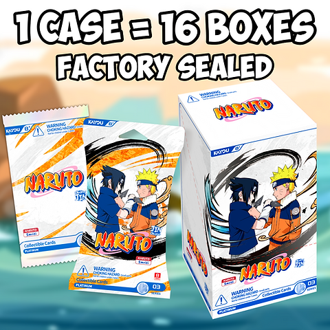 CASE of 16 Booster Boxes] Kayou Naruto Series 3 - Chapter Jin Booster Box |  9 Tails Collectibles