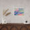 Miniaturbild: Acrylfarbe auf ungrundierter Leinwand Serie ´Mach dein Leben bunter´ #1