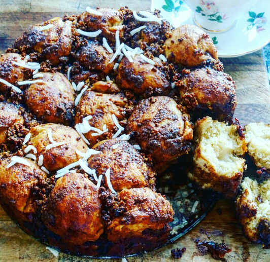 Chocolate, Cocoa and Coconut Sweet Monkey Bread