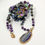 Thumbnail: Amethyst, Labradorite, Agate, Opalite necklace