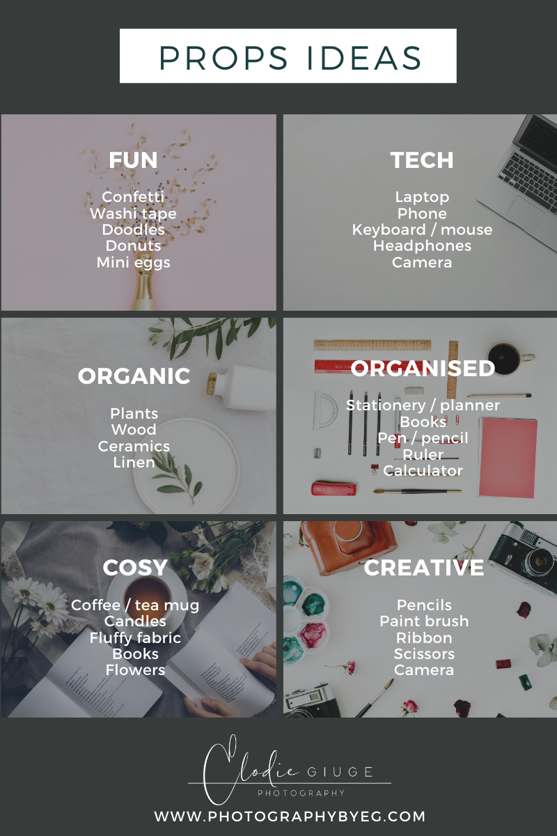Flatlay props ideas