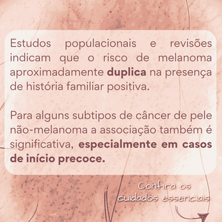 histórico familiar de câncer de pele