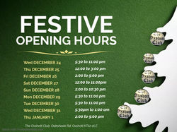 2025 Xmas Opening hours