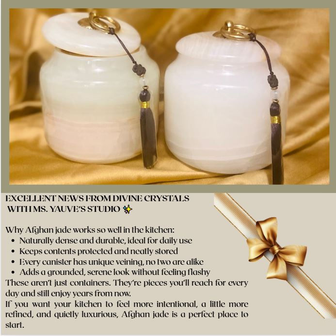 Thumbnail: Afghan Jade Canisters (Set of 2)