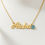 Thumbnail: Personalized Evil Eye Name Necklace – Custom Name Jewelry for Protection & Style | Gold Finish | Amazeforyou.in