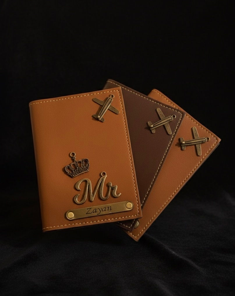 Custom Passport Cover with Name | Personalized Passport Cover