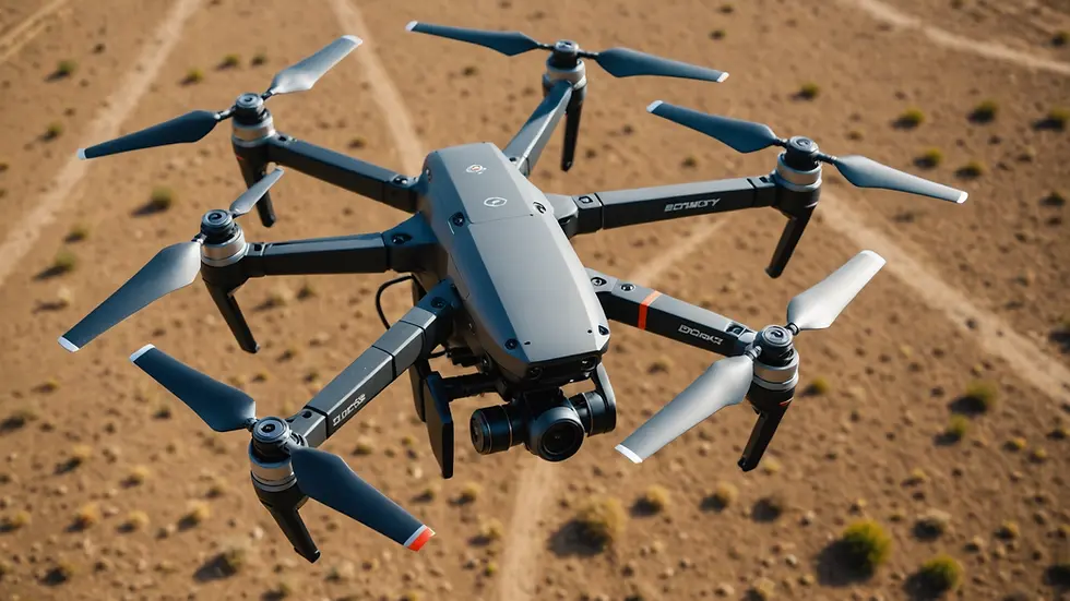 Close-up view of a drone's camera capturing details during an inspection
