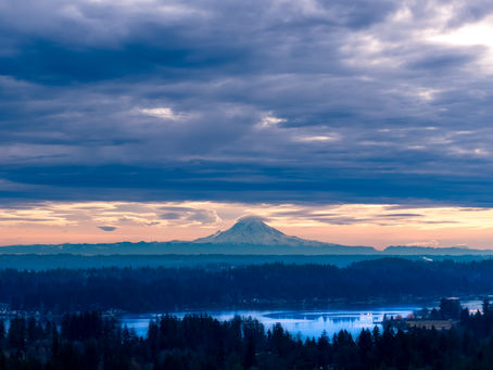Mountain, Skyline, Clouds
