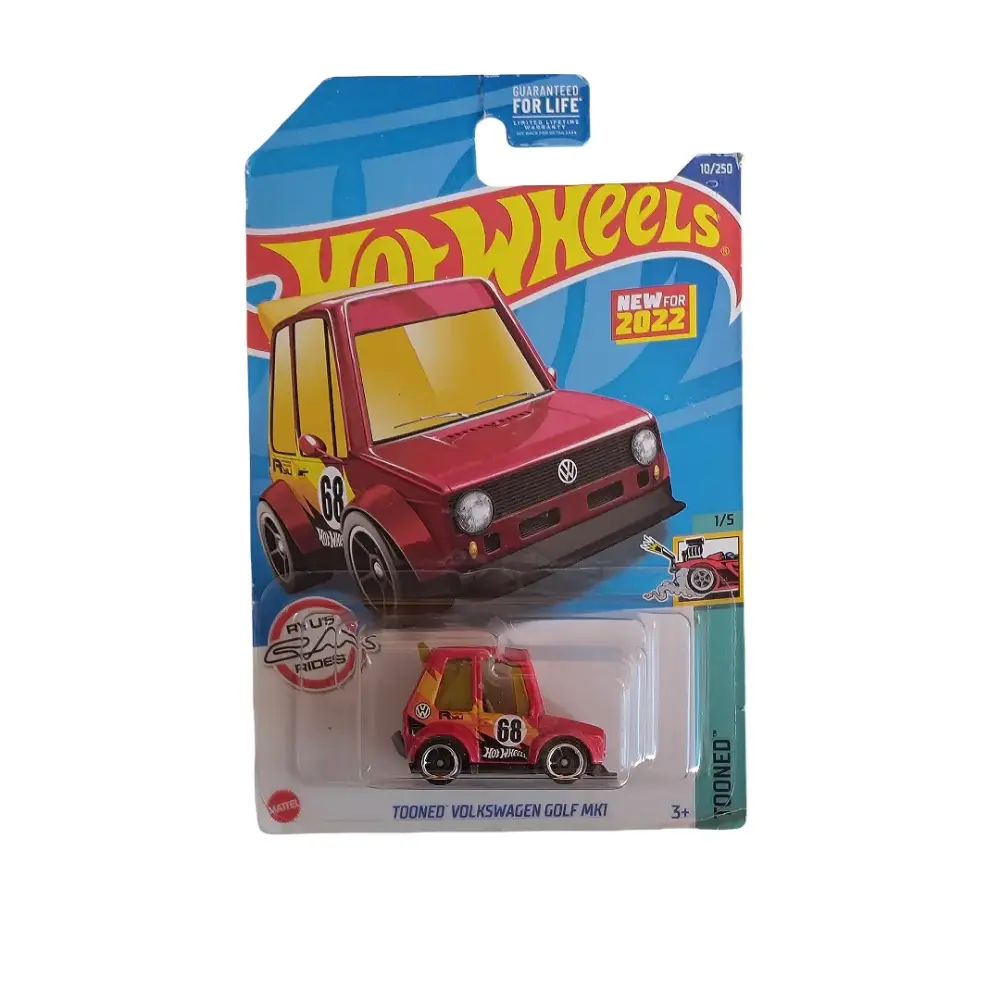 Toy Cars - Tooned Volkswagen Golf MK1 Card Crease - IB1