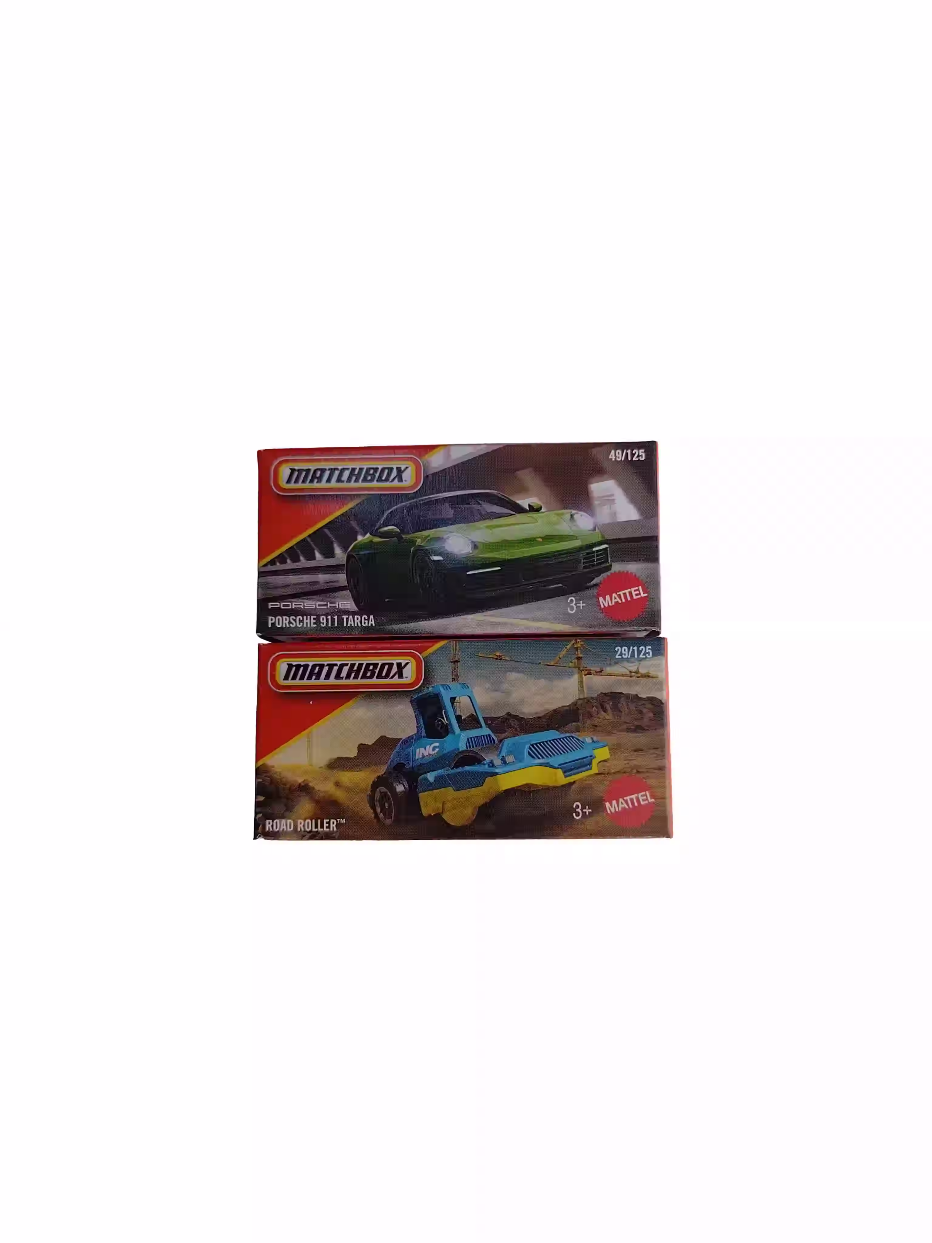 Matchbox - Porsche 911 Tagera and Road Roller