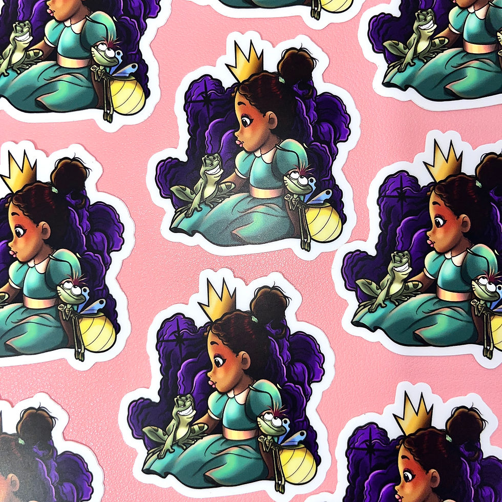 Pegatina Little Princess Tiana