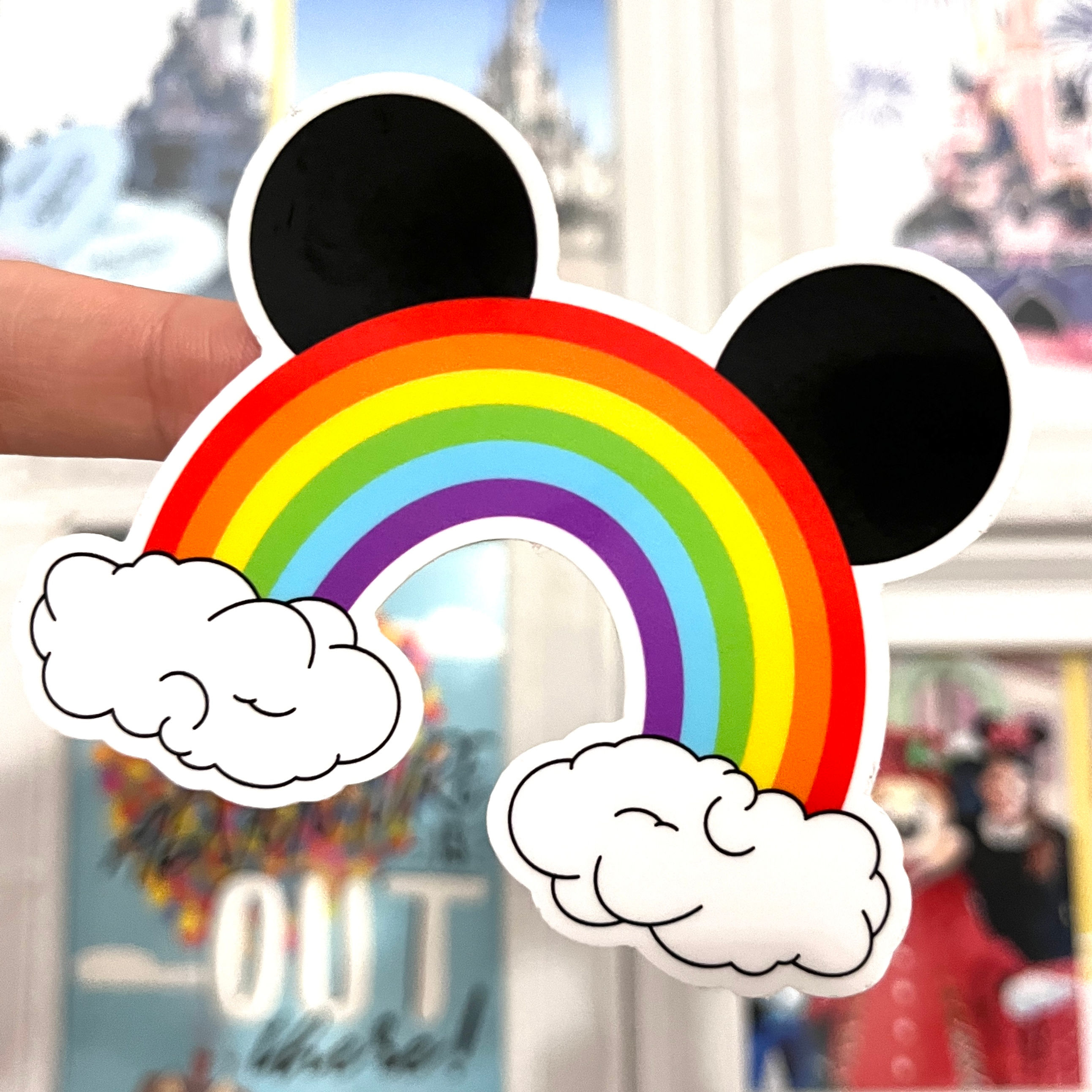 Pegatina Rainbow orejas