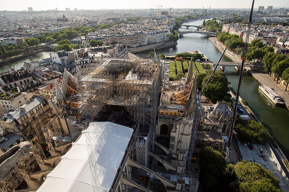 Avance y obras tras el incendio de la Catedral de Notre Dame de París
