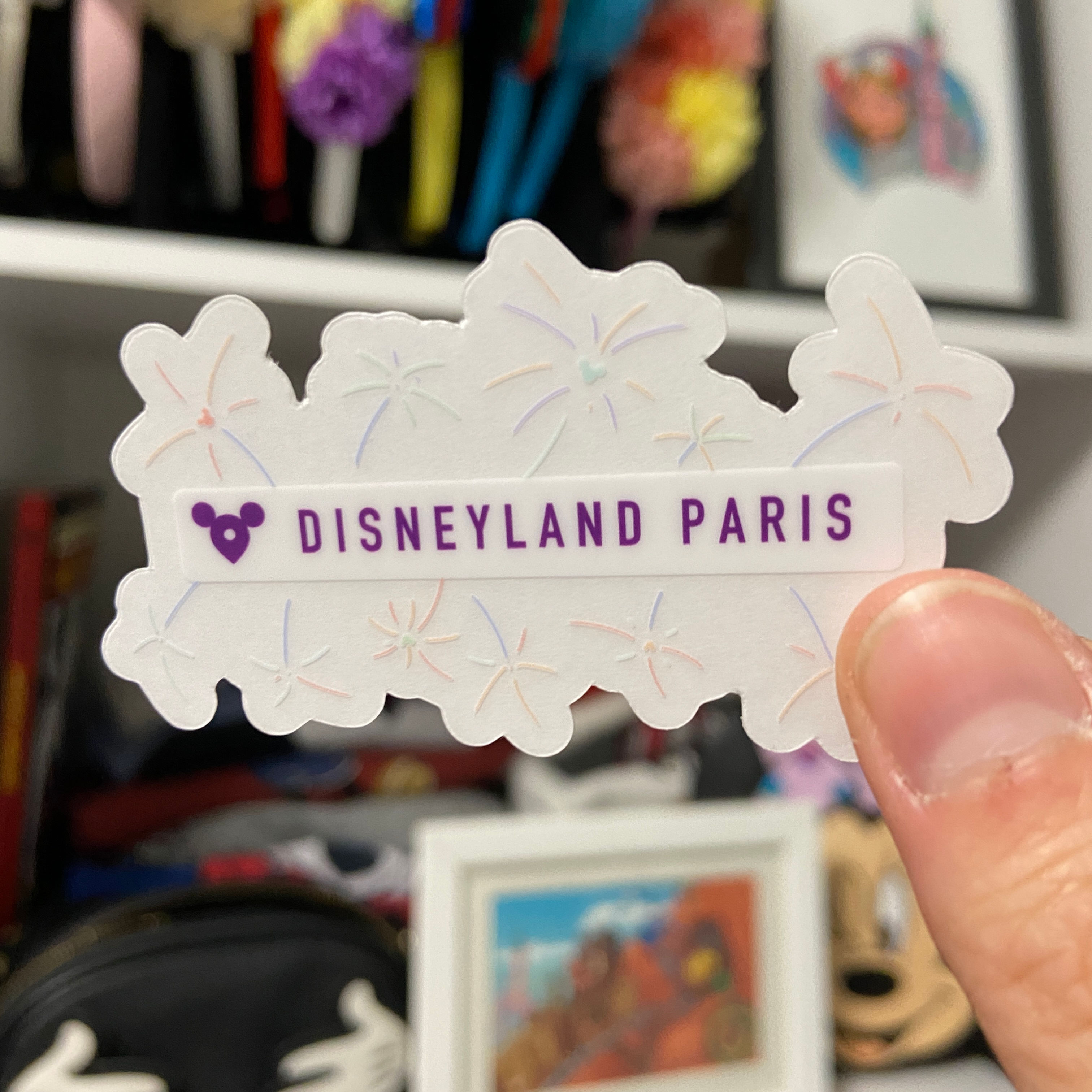 Pegatina transparente ubicación