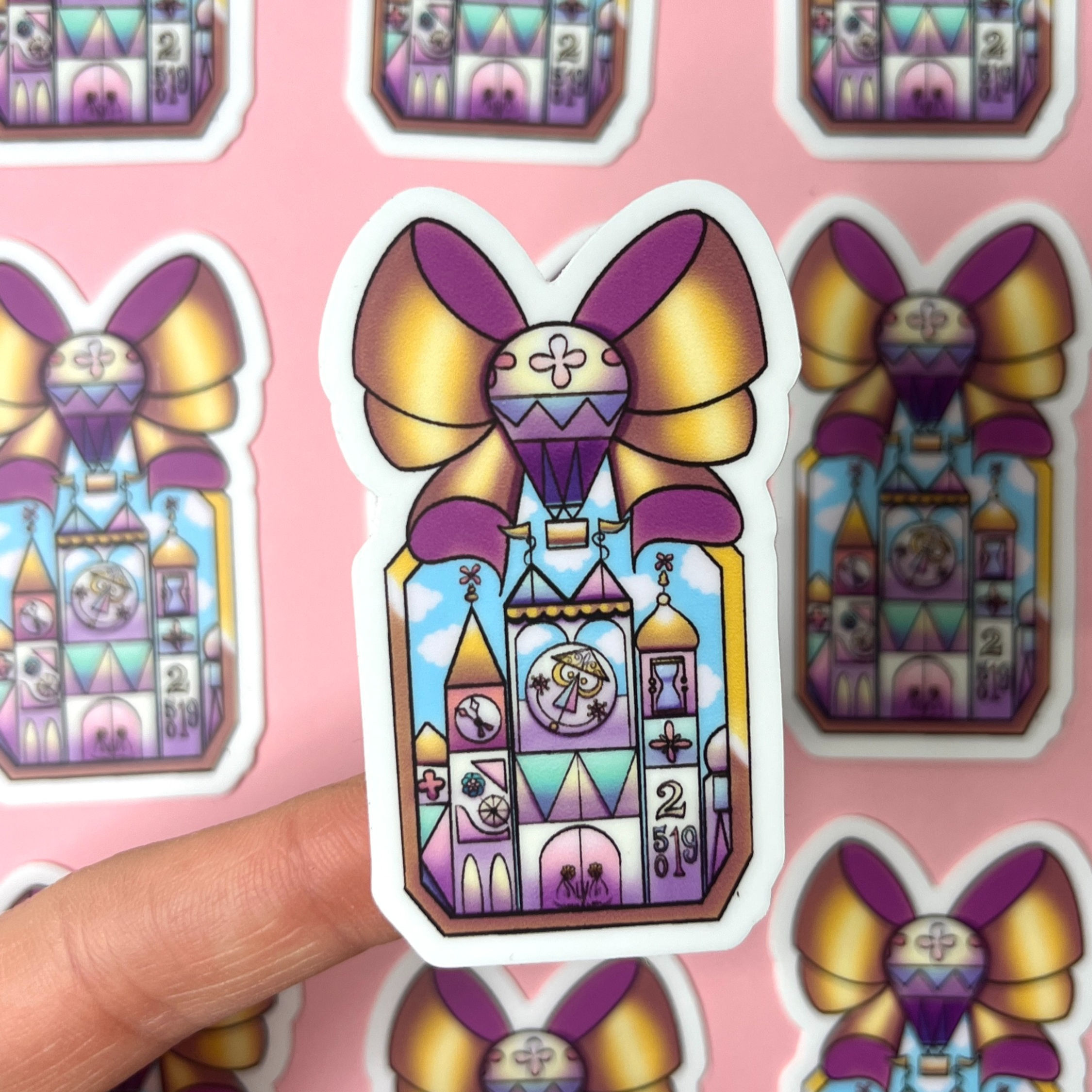 Pegatina Atraccion It's a Small World Paris