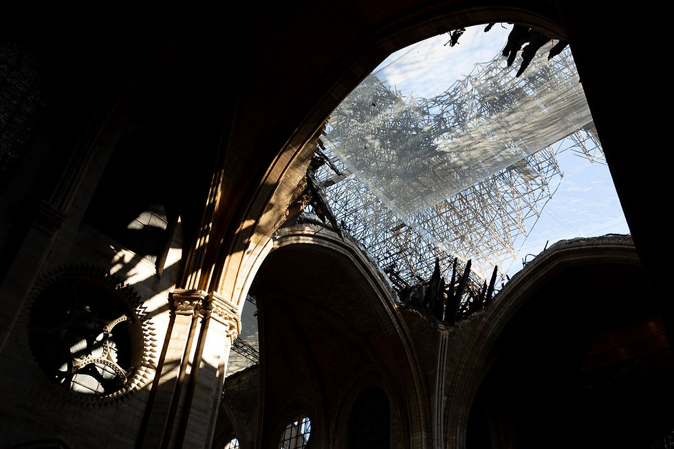 Avance y obras tras el incendio de la Catedral de Notre Dame de París