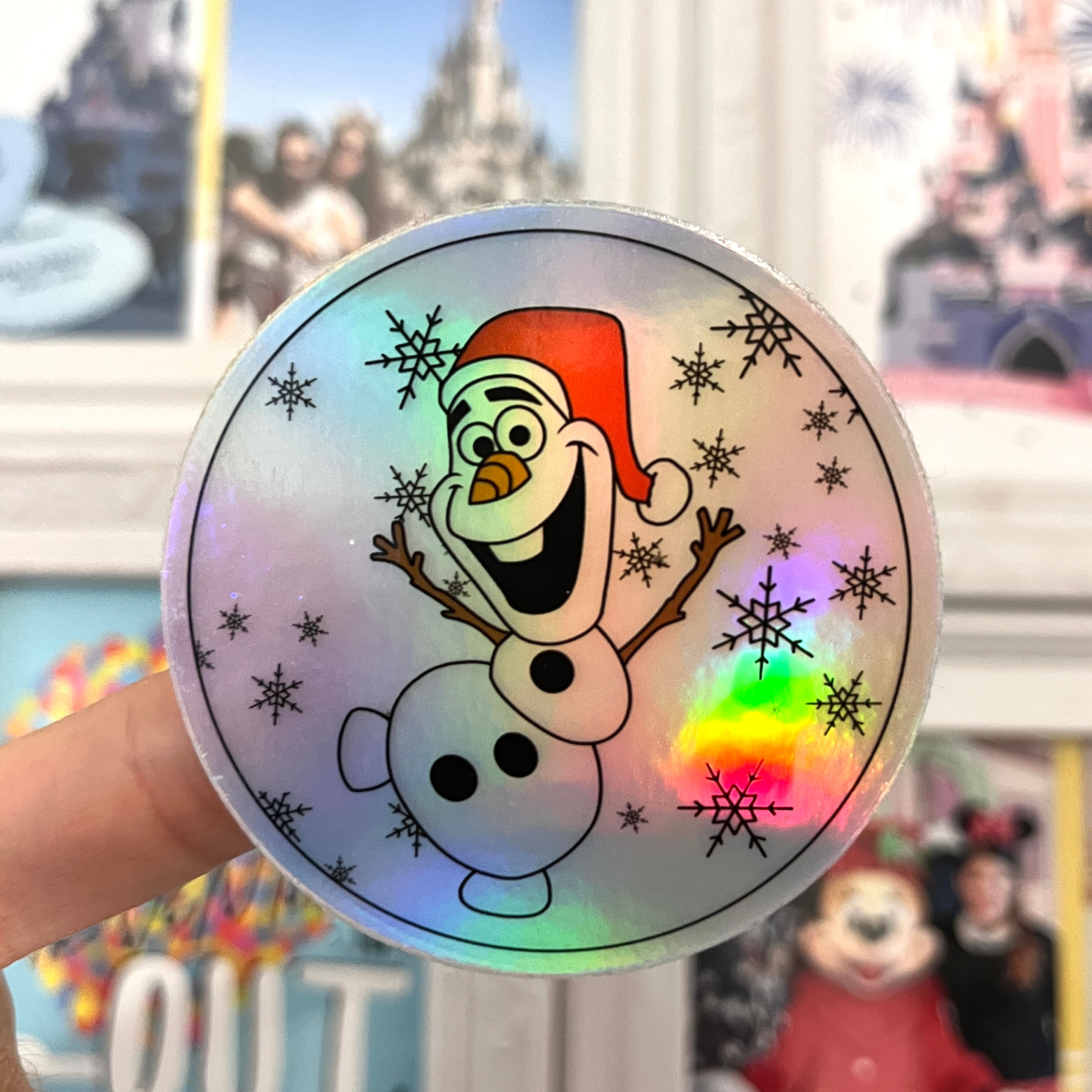 Pegatina holografica Olaf