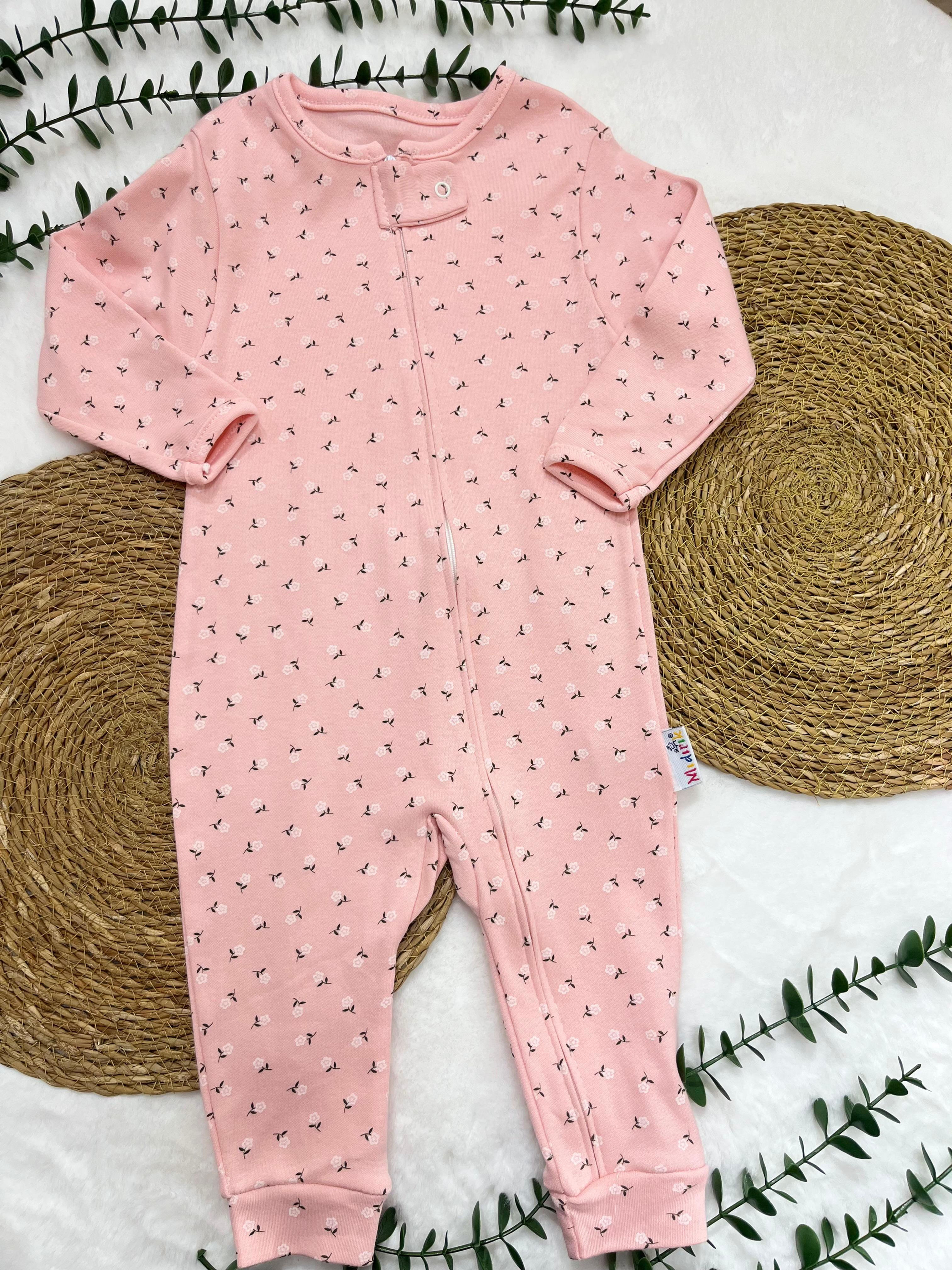 ÇİÇEK DESENLİ FERMUARLI TULUM