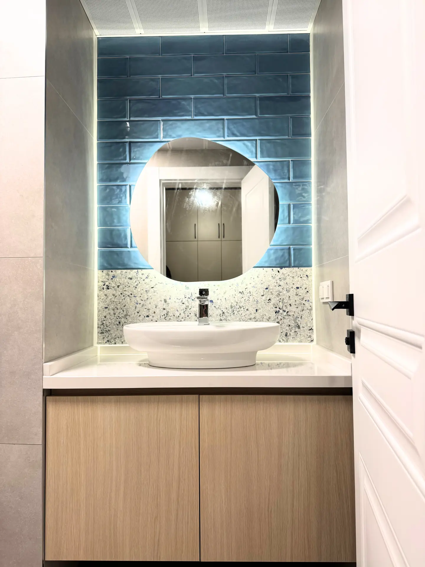 lavabo tasarımı, terazzo seramik 