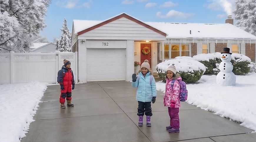 Ms Minnies in the winter time scene