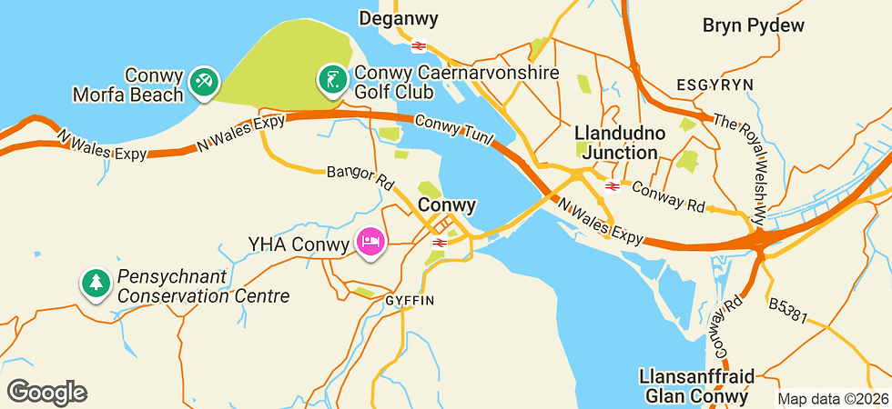 Google Maps image of Conwy