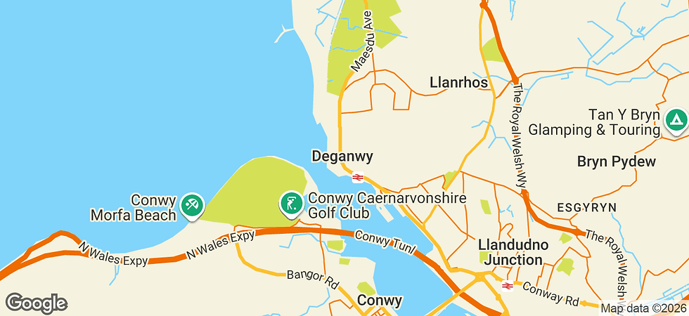 Google Maps image of Deganwy