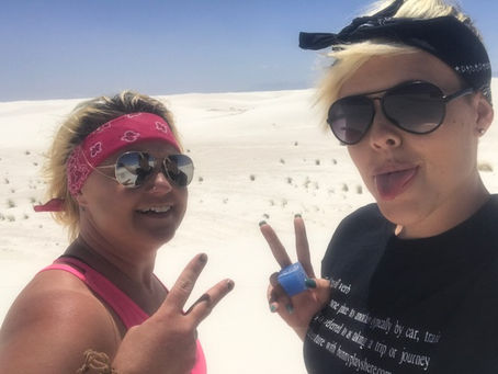 Sledding The White Sands National Monument